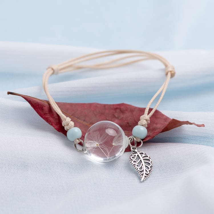 Bracelet de la fleur éternel de cristal - Pissenlit