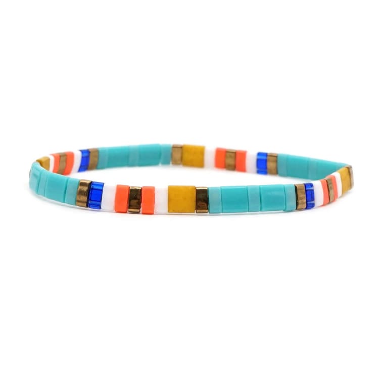 Bracelet d’été en perles de verre du japon - Meltem