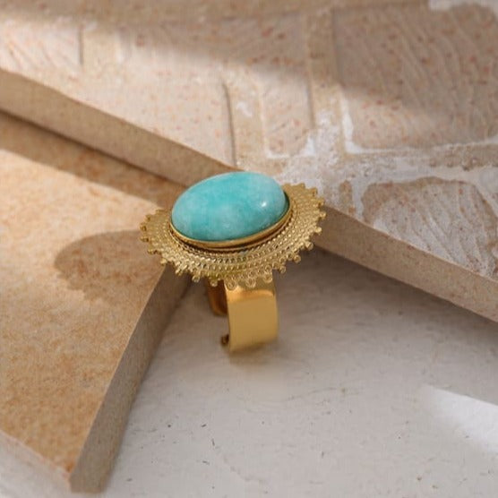 Bague Ajustable en Amazonite