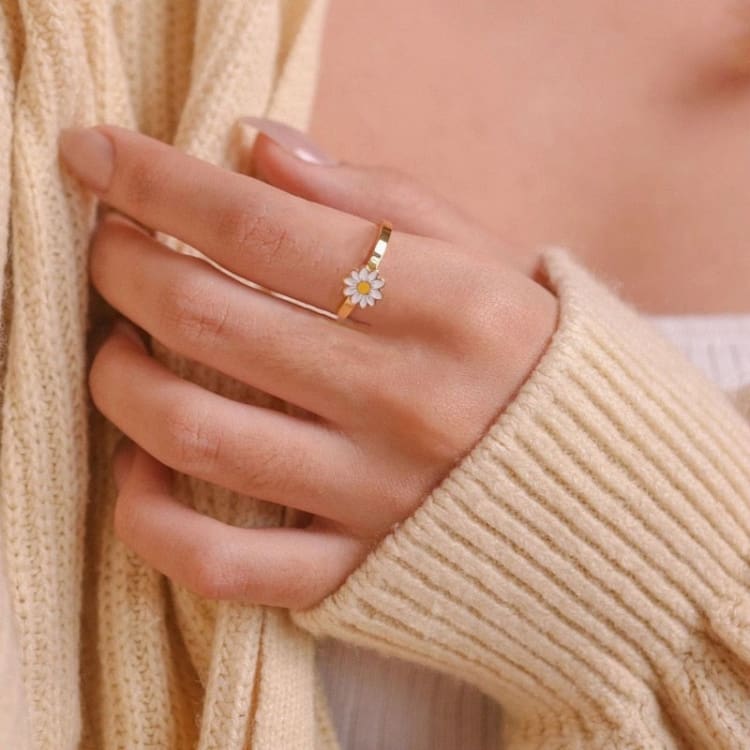 Bague anti stress marguerite ’ au gré des vents ’