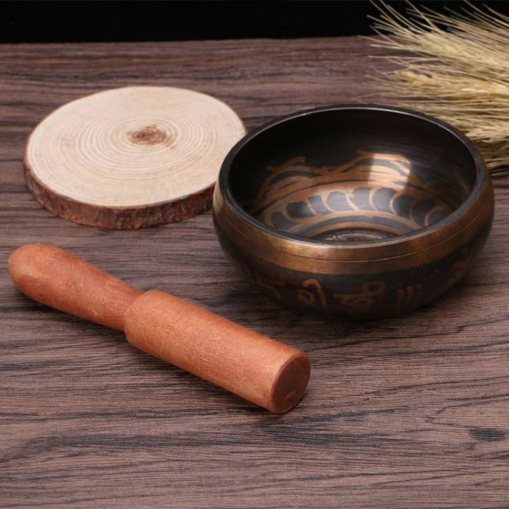 Bol Chantant Tibétain - Design Antique - Décoration Zen