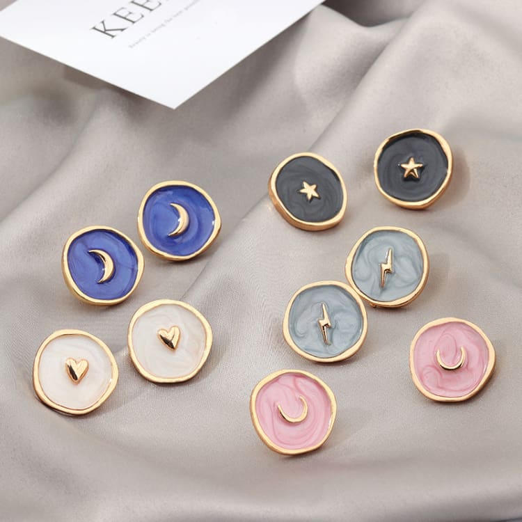 Boucles d’oreilles astrales vintage
