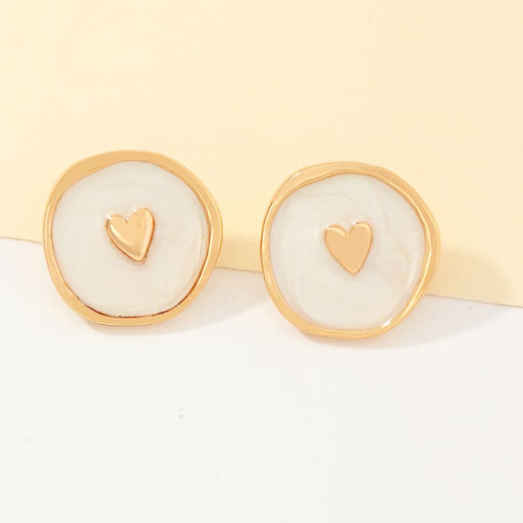 Boucles d’oreilles astrales vintage - Blanc