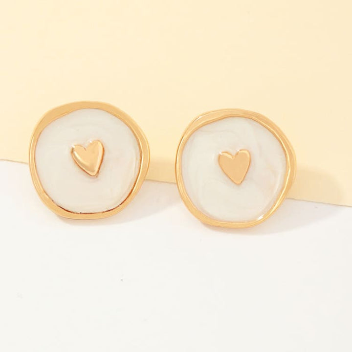 Boucles d’oreilles astrales vintage - Blanc