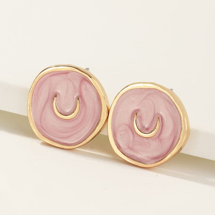 Boucles d’oreilles astrales vintage - Rose