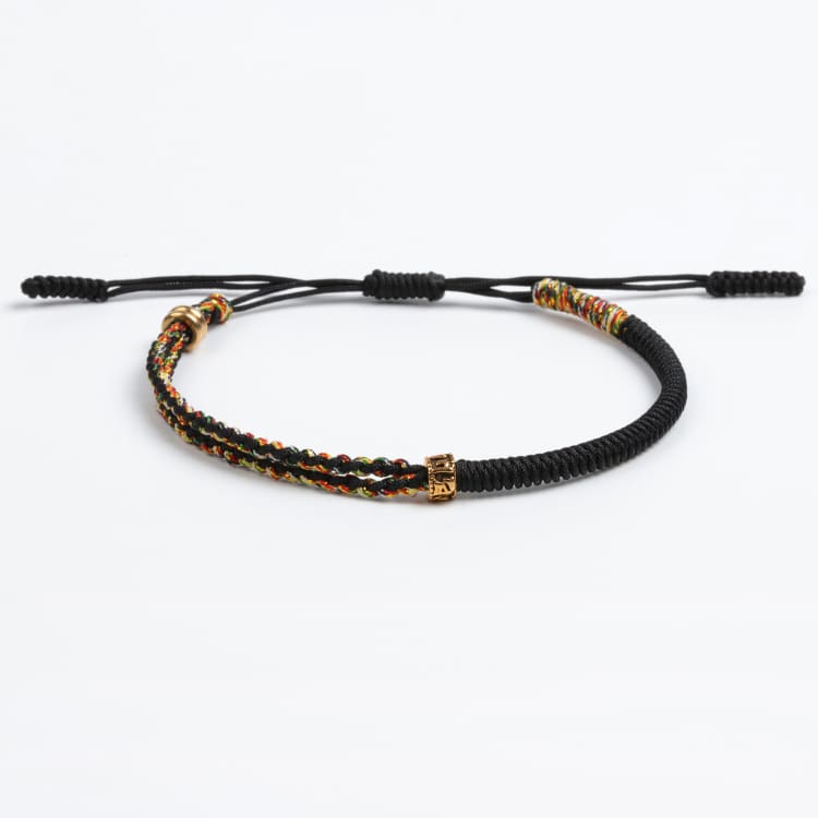 Bracelet de chance tibétain - Noir