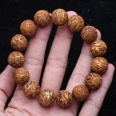 Bracelet des ancêtres en bois - Clair