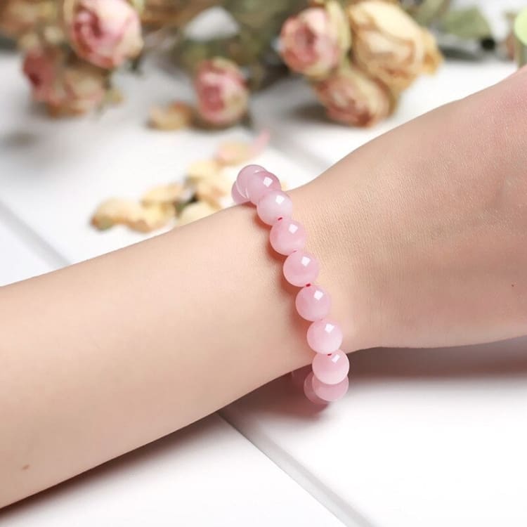 Bracelet en Quartz Rose - Bracelet