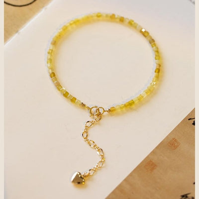 Bracelet fin en Opale jaune