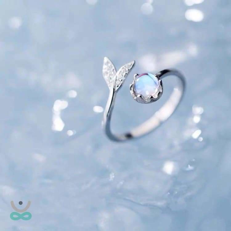 Frühling Inspiration Ring mit Mondstein - 925 Sterling Silber - Ring