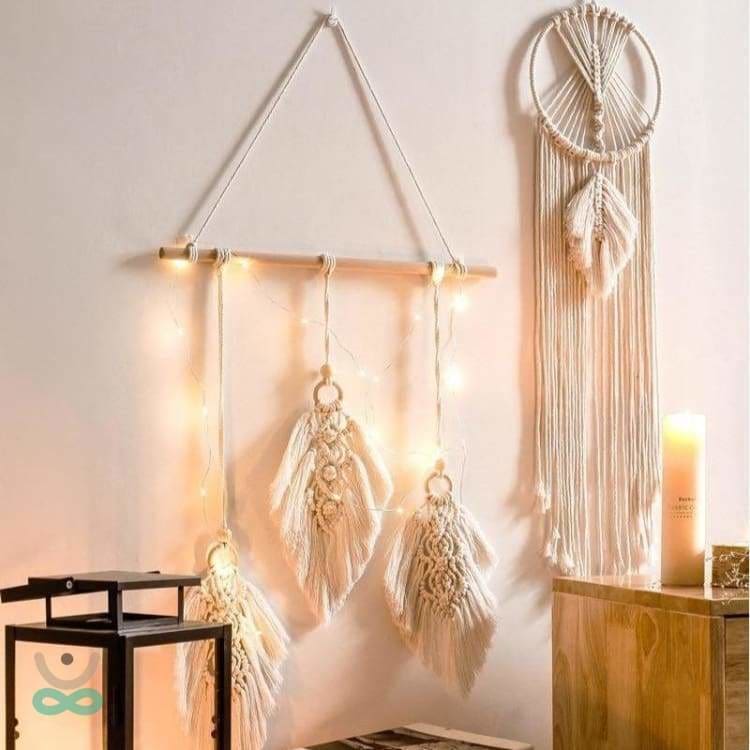 Nordisch inspirierter Traumfänger - Das Duo (95cm) 2 Stücke - Dekoration