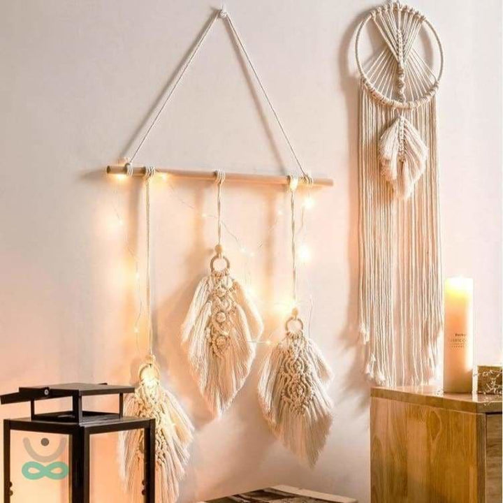 Nordisch inspirierter Traumfänger - Das Duo (95cm) 2 Stücke - Dekoration