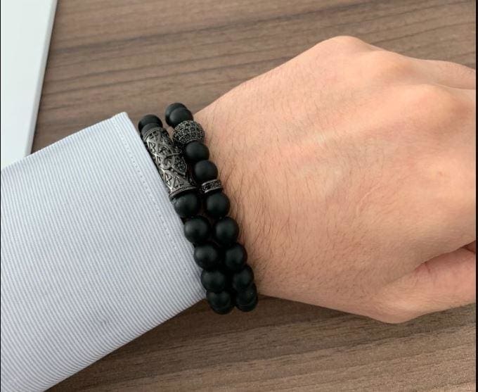 Obsidian-Stein-Schutzarmband - Armband