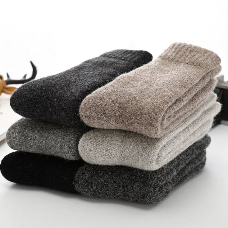 Paire de Chaussettes en Laine - Homme - Décorations