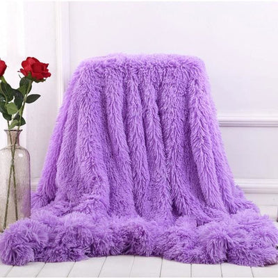 Plaid douillet Pilou Pilou - Violet / 80cmx120cm - decoration