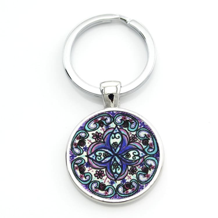 Porte-clés Mandala - Turquoise - Décorations