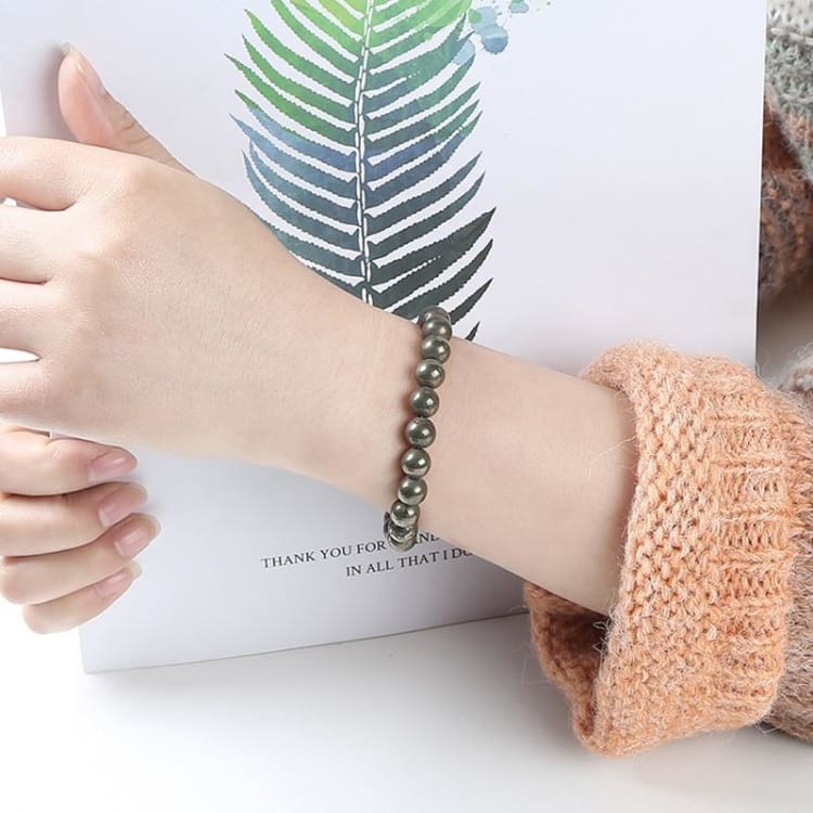 Pyrit-Armband Eisen und Feuer - Armband
