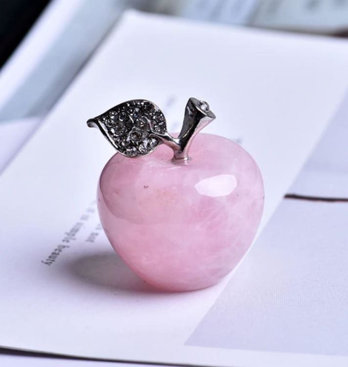 Rosa Quarz-Äpfel - Dekoration