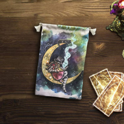 Sac de Cartes de Tarot - Lecture au Clair de Lune