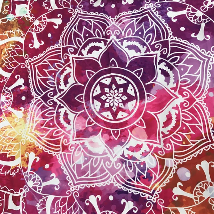 Tapis de plage Zen aux reflets violets