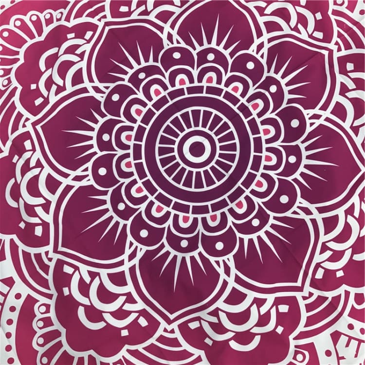 Tapis de plage zen mandala violet